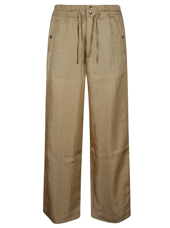 Dries van Noten Prima Pants With Flap Pockets And Drawstring Waistband