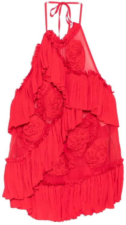 Dries van Noten Callas Emb 3376 Shirt Red