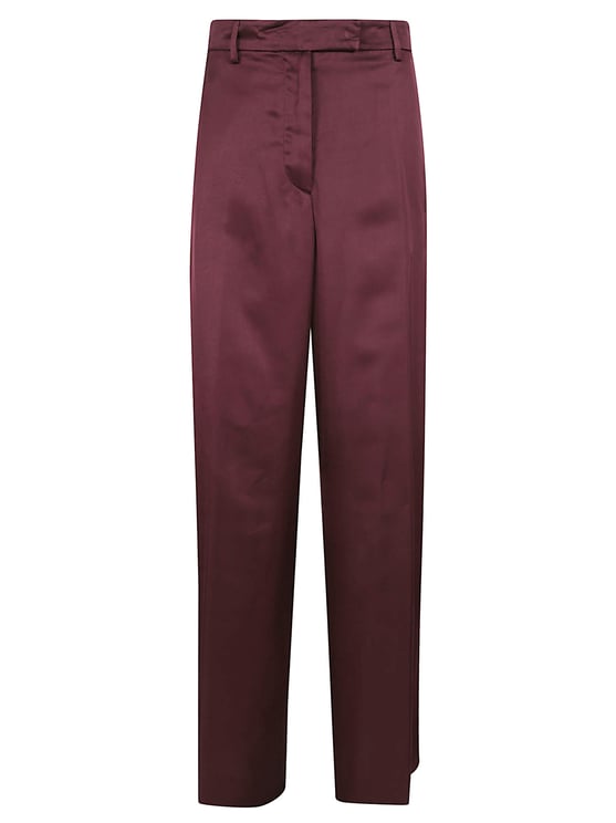 Dries van Noten Wide-Leg High-Waist Trousers with Tailored Finish