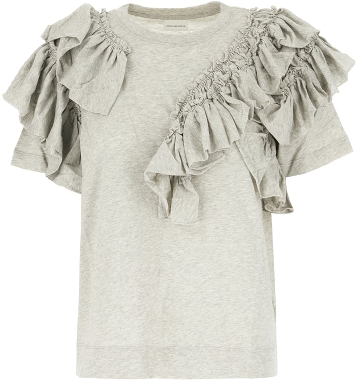 Dries van Noten Dries Van Noten Grey cotton t-shirt
