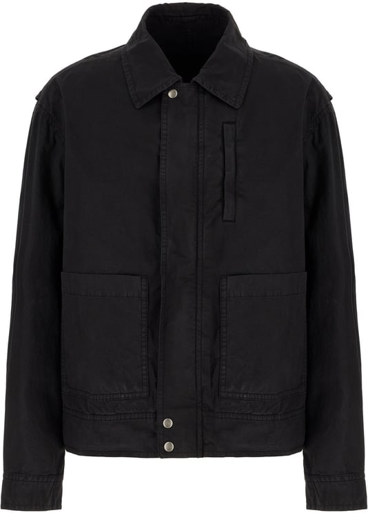 Dries van Noten Dries Van Noten Black stretch cotton Veperny jacket