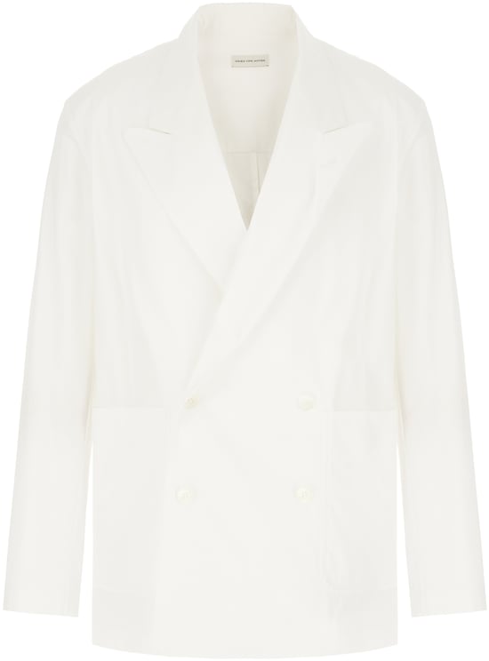 Dries van Noten Dries Van Noten White cotton blazer