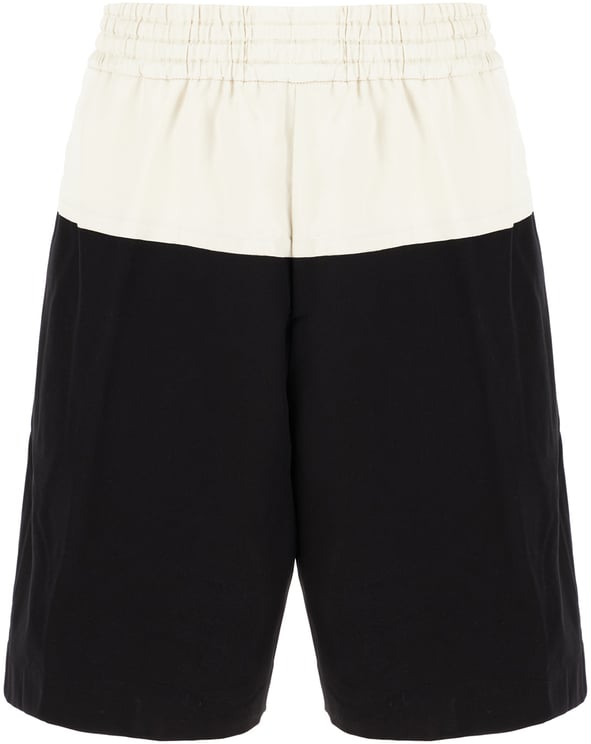 Dries van Noten Dries Van Noten Two-tone cotton blend bermuda shorts