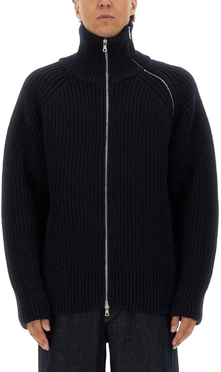 Dries van Noten ZIPPERED WOOL SWEATER