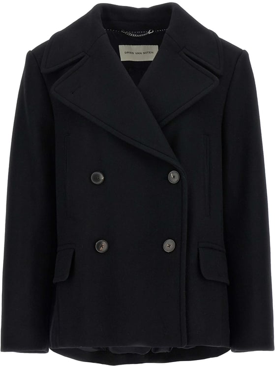 Dries van Noten Dries Van Noten Black Wool Coat