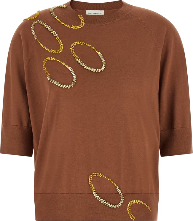 Dries van Noten Dries Van Noten Brown Merino Wool Cardigan