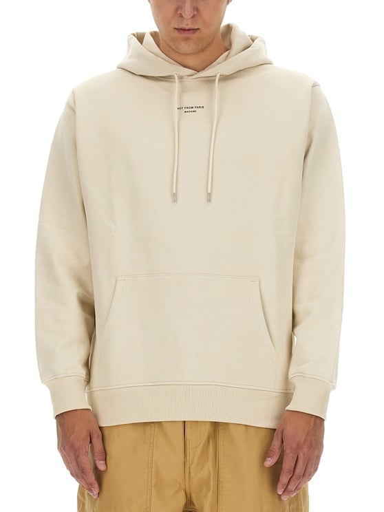Drôle de Monsieur Neutrals Kangaroo Pocket Cotton Hoodie
