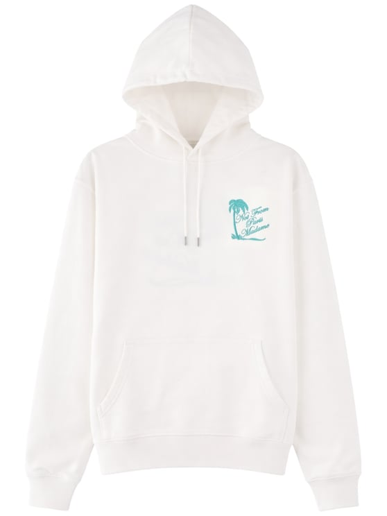 Drôle de Monsieur White Slogan Palmiers Palm Hoodie