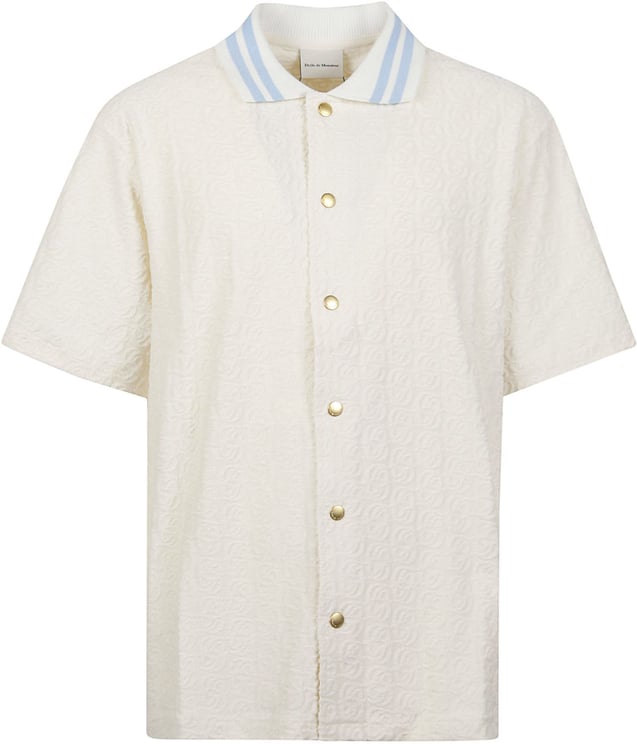 Drôle de Monsieur Short Sleeve Monogramme Shirt White