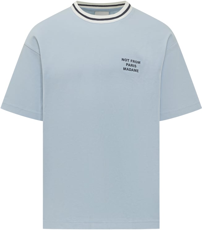 Drôle de Monsieur T-shirt Oversize Con Stampa Testuale