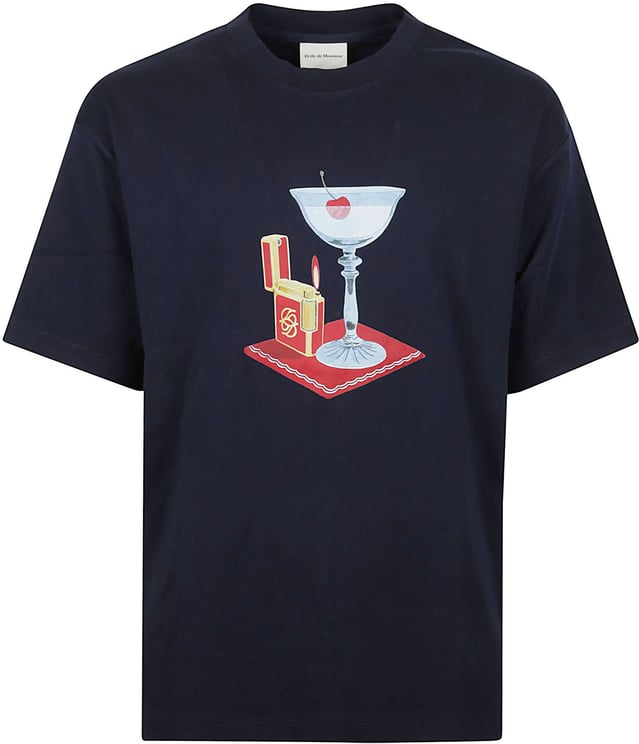 Drôle de Monsieur Cocktail T-shirt Blue