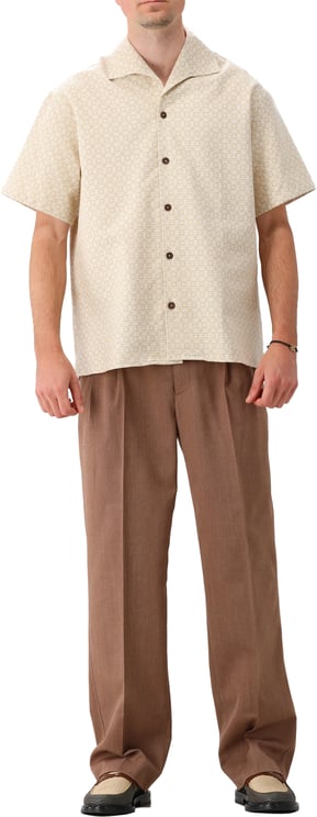 Drôle de Monsieur Drôle de Monsieur Overhemd Beige Graphique