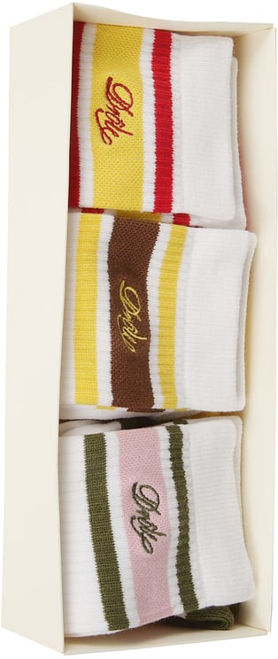 Drôle de Monsieur Box 3 Logo Socks Multicolour