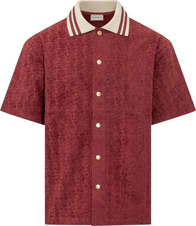 Drôle de Monsieur Camicia Monogram a Maniche Corte