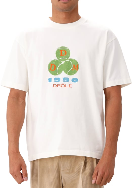 Drôle de Monsieur Drôle de Monsieur T-shirt Wit Drôle 1990