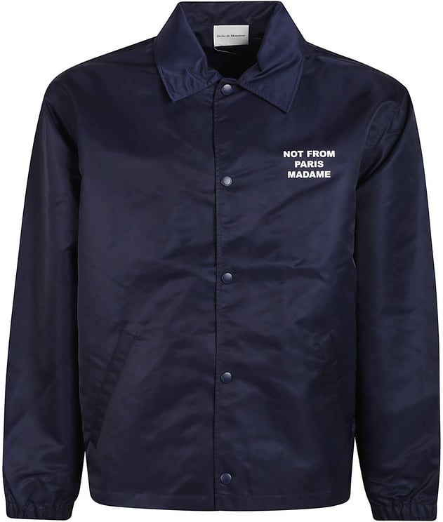 Drôle de Monsieur Slogan Jacket Blue