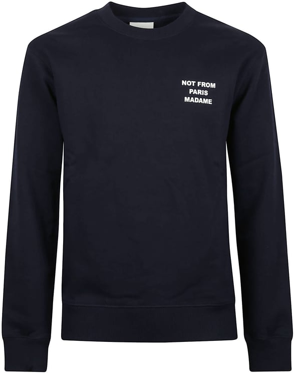 Drôle de Monsieur Slogan Sweatshirt Blue