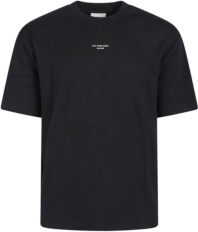 Drôle de Monsieur Classic Slogan T-shirt Black