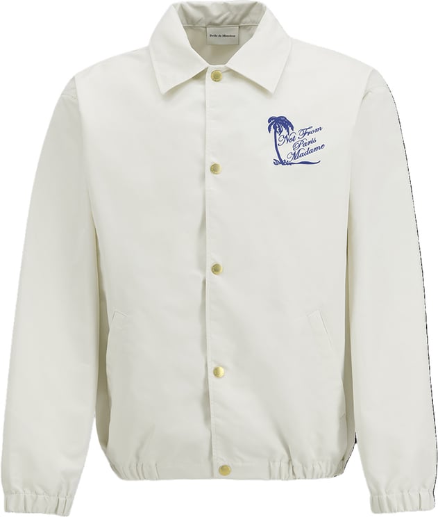Drôle de Monsieur Veste Slogan Palmier OFF WHITE