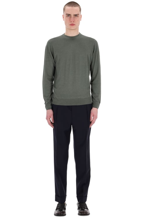 Drumohr Acquerello Super 140’S Wool Crewneck Sweater