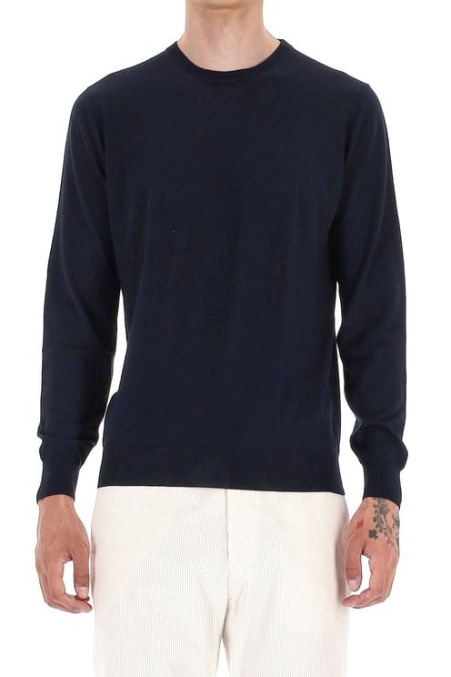 Drumohr Super 140’s Wool Crewneck Sweater