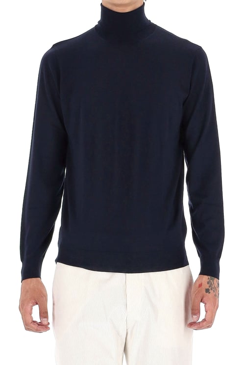 Drumohr Super 140’s Wool Turtleneck Sweater