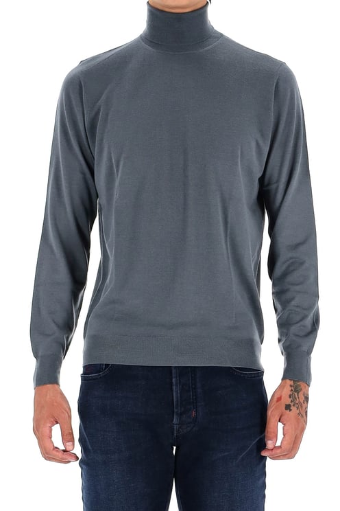 Drumohr Extrafine Super 140’s Wool Turtleneck Sweater