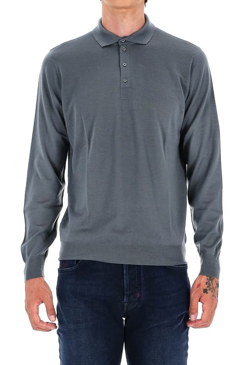 Drumohr Extrafine Super 140’s Wool Polo
