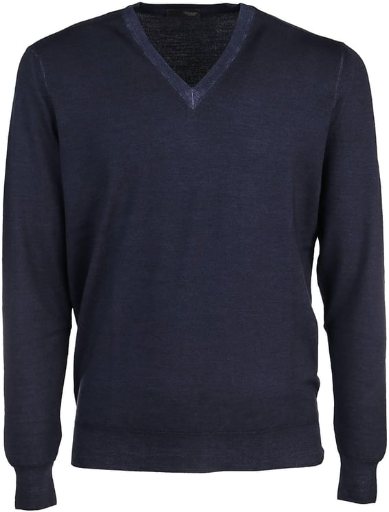 Drumohr Rasato Sweater Blue