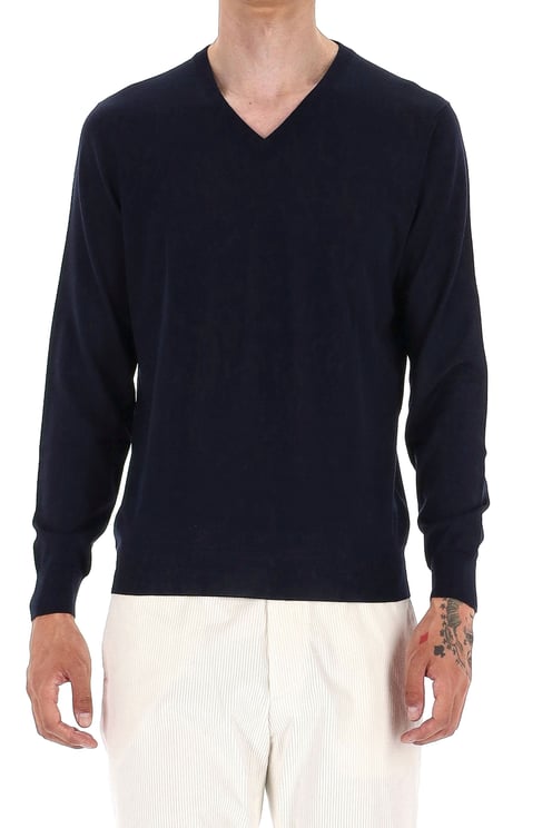 Drumohr Super 140’s Wool V-Neck Sweater