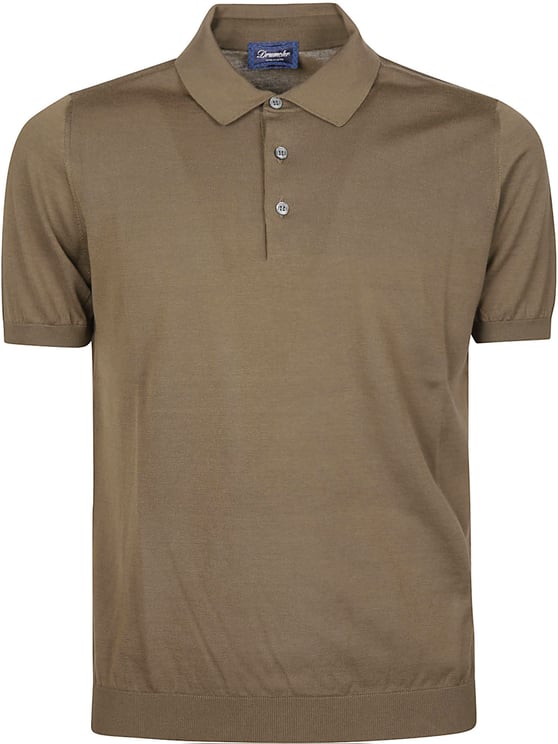 Drumohr Short Sleeve Logo Polo Shirt Green