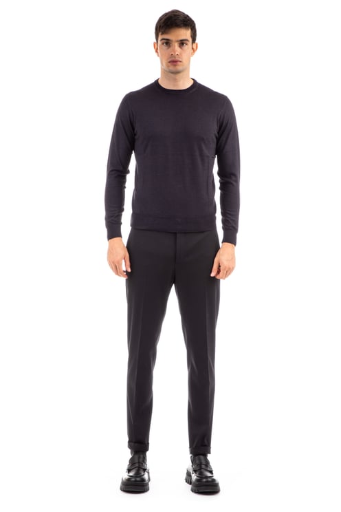 Drumohr Cashmere-Silk Crewneck Sweater
