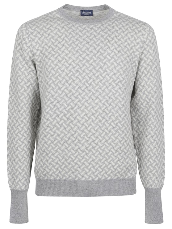 Drumohr Biscottino Textured Knit Crewneck Sweater