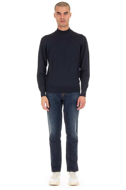 Drumohr Frosted Wool Turtleneck Sweater