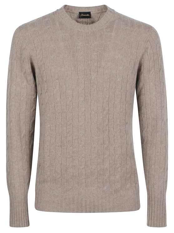 Drumohr Braided Wool Roundneck Sweater