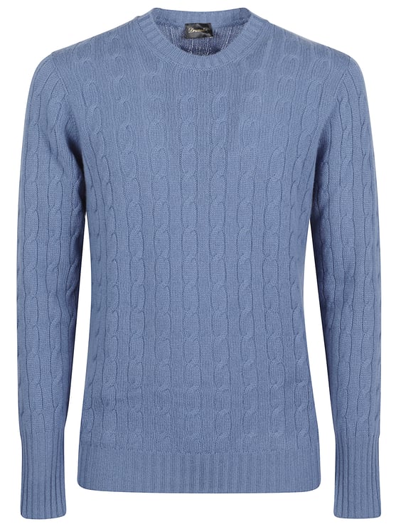 Drumohr Braided Cable Knit Sweater