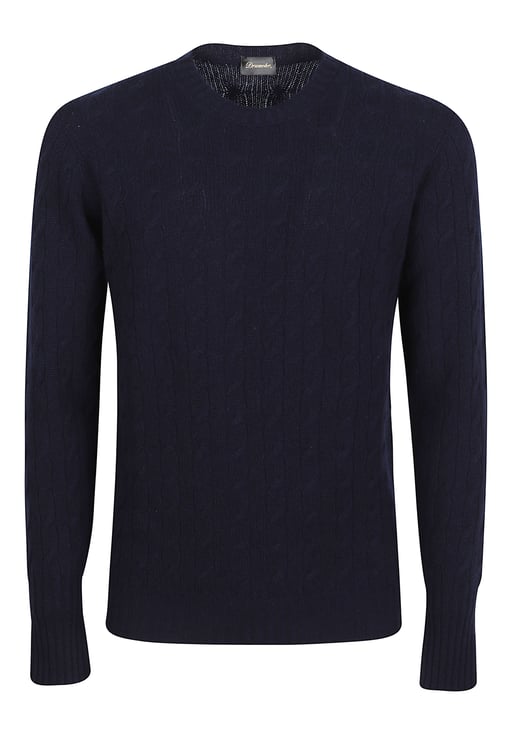 Drumohr Textured Cable Knit Sweater