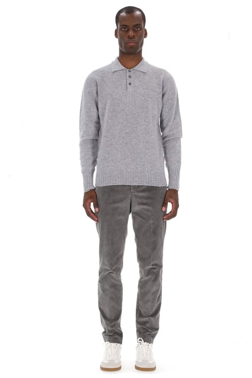 Drumohr Lambswool Knit Polo-Shirt