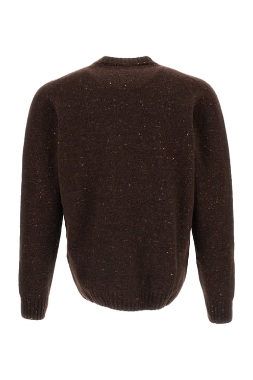 Drumohr Flecked Tweed Effect Jersey-Knit Sweater