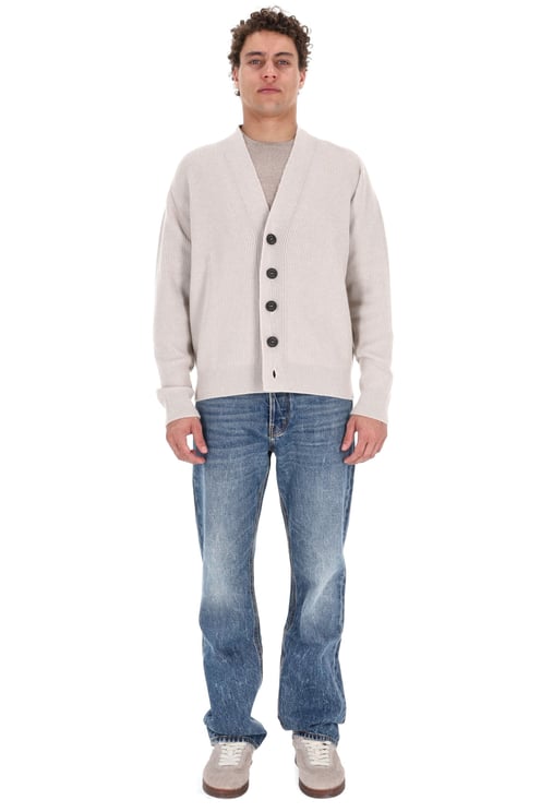 Drumohr Ribbed Pure Cashmere Cardigan