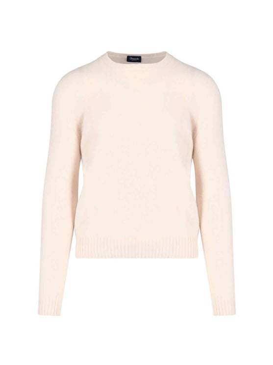 Drumohr Basic Sweater In Pink Wool Light Shade