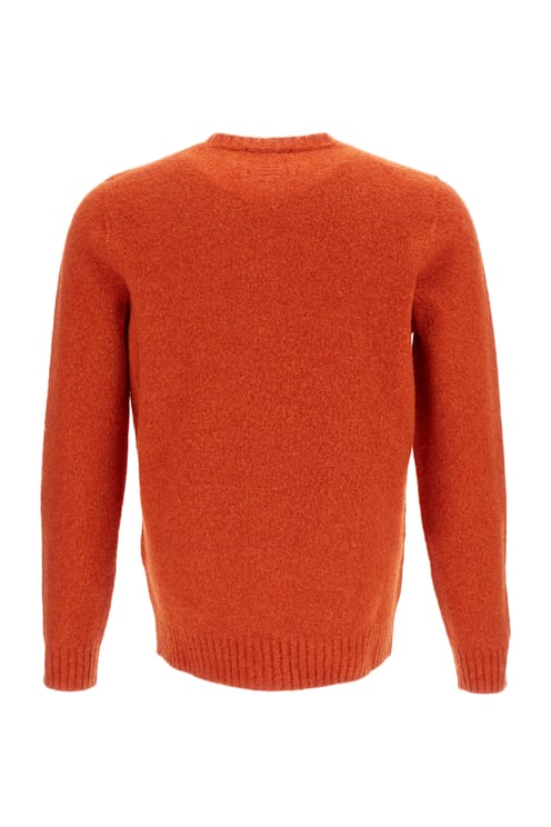 Drumohr Crewneck Raglan Sweater in Vibrant Jersey-Knit Wool