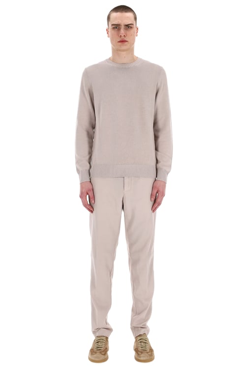 Drumohr Fine Gauge 5 Cotton Crewneck Sweater