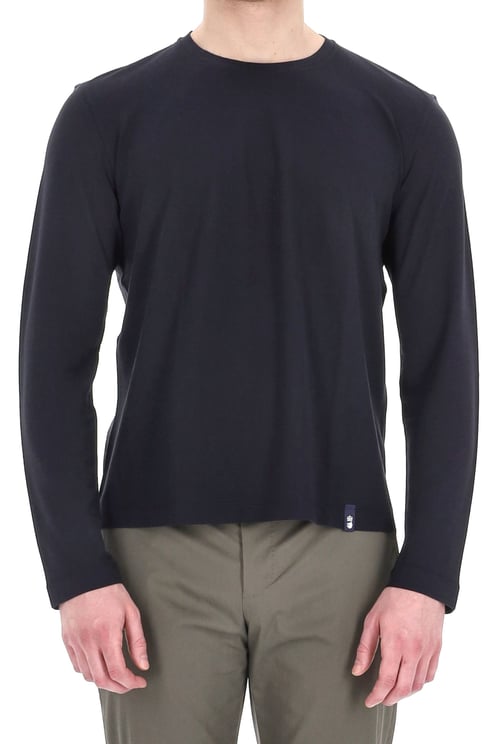 Drumohr "Ice Cotton" Long Sleeve Cotton T-Shirt