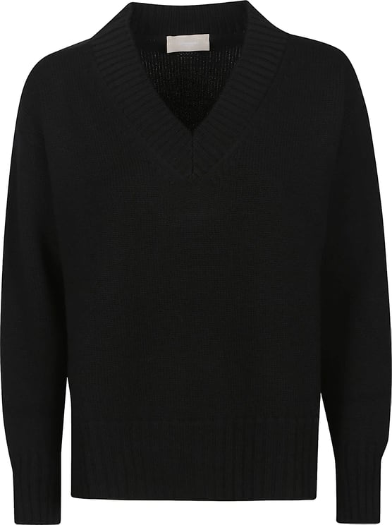 Drumohr Over V-neck Sweater Black