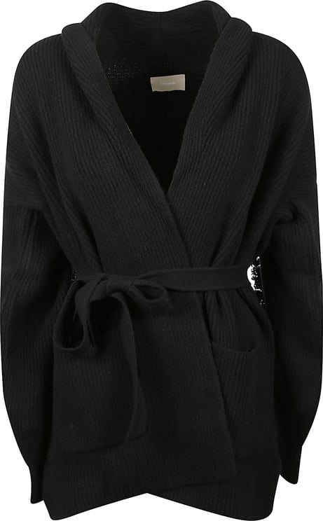 Drumohr Long Sleeve Cardigan Black