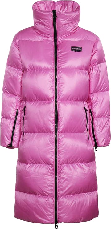 Drumohr Belted hooded long down jacket