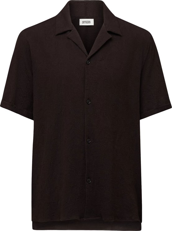 Drykorn Drykorn Bijan_2 Korte Mouw Overhemden Donkerbruin 152305 Bijan_2