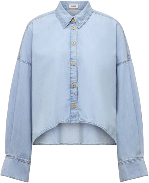 Drykorn Drykorn Oshia Blouses Lichtblauw 260226 Oshia