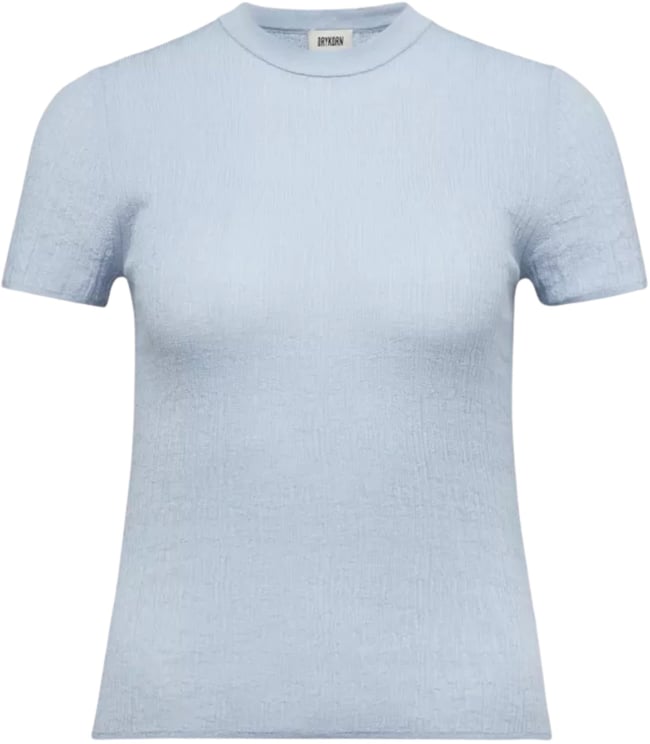 Drykorn Drykorn Moglini_2 T-shirts Lichtblauw 420052 Moglini_2